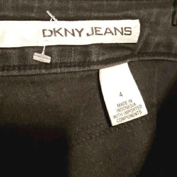 DKNY JEANS BLACK SKINNY SZ 4 MOCK POCKETS - Picture 5 of 8